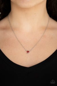 Heartbeat Bling - Red-Just Because Jewels, Paparazzi Accessories-Just Because Jewels