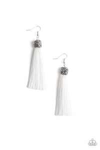 Make Room For Plume-Just Because Jewels, Paparazzi Accessories-White-Just Because Jewels