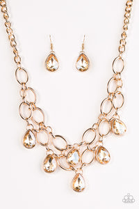 Show-Stopping Shimmer-Just Because Jewels, Paparazzi Accessories-Gold-Just Because Jewels