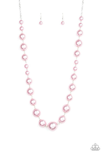 Pearl Prodigy- Pink-Just Because Jewels, Paparazzi Accessories-Just Because Jewels