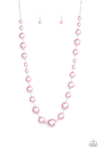 Pearl Prodigy- Pink-Just Because Jewels, Paparazzi Accessories-Just Because Jewels