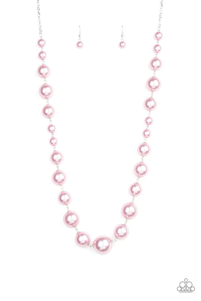 Pearl Prodigy- Pink-Just Because Jewels, Paparazzi Accessories-Just Because Jewels