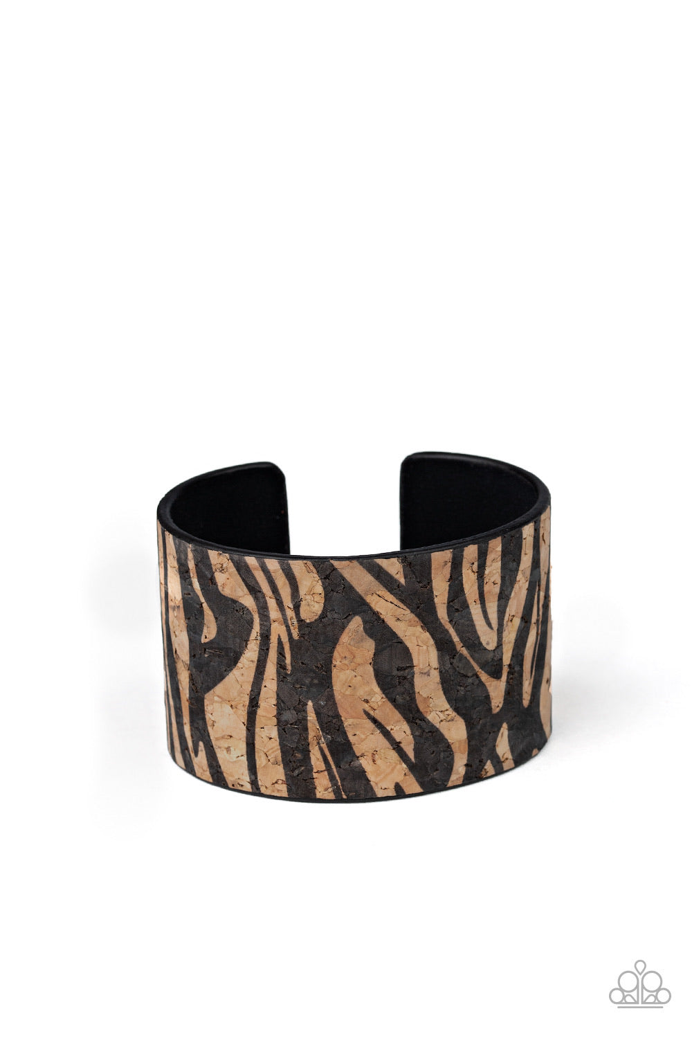 Zebra Zone - Black-Just Because Jewels, Paparazzi Accessories-Just Because Jewels