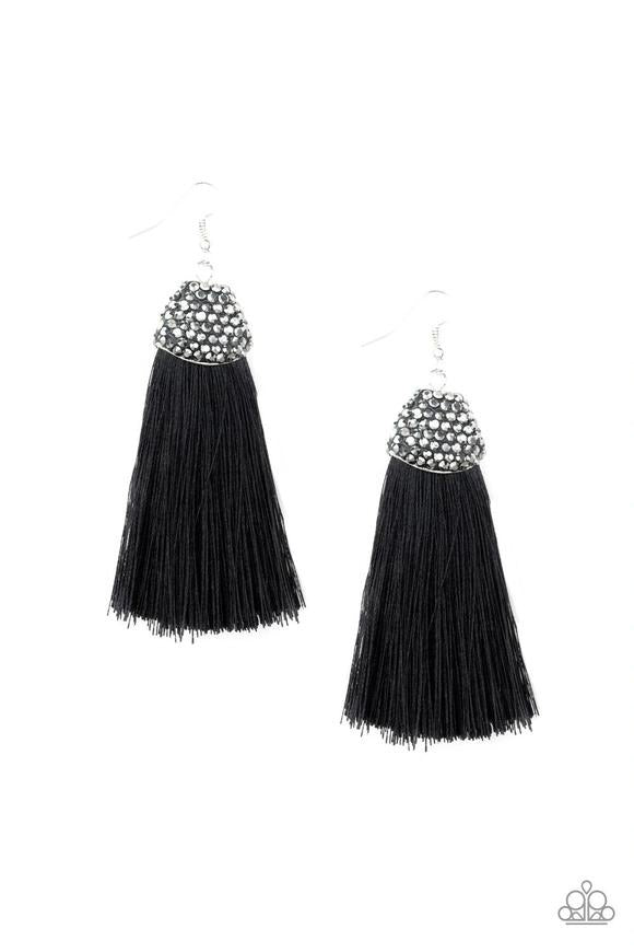 Razzle Riot - Black-Just Because Jewels, Paparazzi Accessories-Just Because Jewels