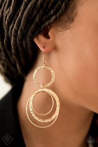 Eclipsed Edge- Gold-Jewelry-Just Because Jewels, Paparazzi Accessories-Just Because Jewels