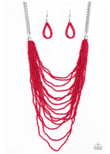 Load image into Gallery viewer, Bora Bombora-Jewelry-Just Because Jewels, Paparazzi Accessories-Red-Just Because Jewels