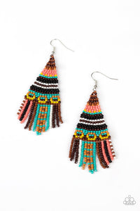 Beaded Bohemian - Brown-Jewelry-Just Because Jewels, Paparazzi Accessories-Just Because Jewels