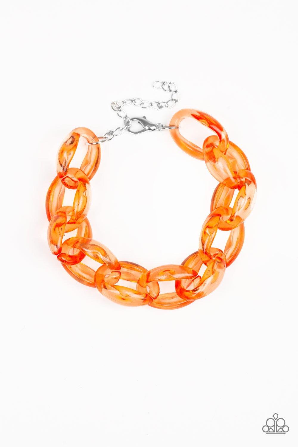 Ice Ice Baby - Orange-Jewelry-Just Because Jewels, Paparazzi Accessories-Just Because Jewels