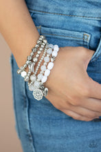 Load image into Gallery viewer, No CHARM Done - White-Just Because Jewels, Paparazzi Accessories-Just Because Jewels