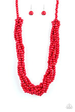 Load image into Gallery viewer, Tahiti Tropic-Just Because Jewels, Paparazzi Accessories-Red-Just Because Jewels