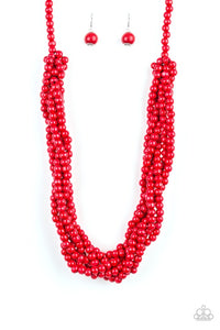 Tahiti Tropic-Just Because Jewels, Paparazzi Accessories-Red-Just Because Jewels