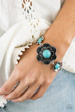 Load image into Gallery viewer, Badlands Blossom - Blue-Jewelry-Just Because Jewels, Paparazzi Accessories-Just Because Jewels