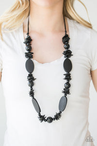 Carefree Cococay - Black-Jewelry-Just Because Jewels, Paparazzi Accessories-Just Because Jewels