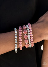 Load image into Gallery viewer, Rose Garden Grandeur - Pink-Just Because Jewels, Paparazzi Accessories-Just Because Jewels