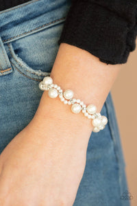 Utmost Uptown - White-Just Because Jewels, Paparazzi Accessories-Just Because Jewels