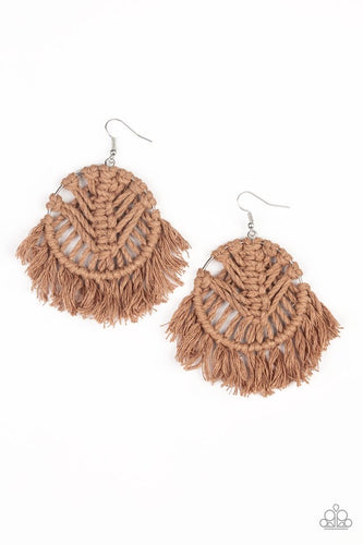 All About MACRAME - Brown-Jewelry-Just Because Jewels, Paparazzi Accessories-Just Because Jewels