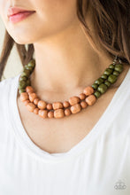 Load image into Gallery viewer, Island Excursion Multi-Necklace-Green and Brown-Just Because Jewels, Paparazzi Accessories-Just Because Jewels