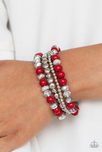 Load image into Gallery viewer, Socialize - Red-Just Because Jewels, Paparazzi Accessories-Just Because Jewels