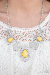 Jungle Jane - Yellow-Just Because Jewels, Paparazzi Accessories-Just Because Jewels