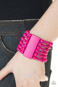 Dont Stop BELIZE-ing - Pink-Jewelry-Just Because Jewels, Paparazzi Accessories-Just Because Jewels