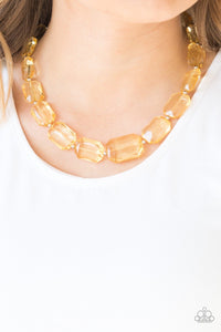 ICE Versa - Yellow-Just Because Jewels, Paparazzi Accessories-Just Because Jewels