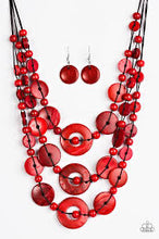 Load image into Gallery viewer, Bali Boardwalk-Jewelry-Just Because Jewels, Paparazzi Accessories-Red-Just Because Jewels