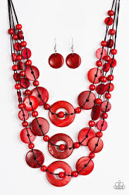 Bali Boardwalk-Jewelry-Just Because Jewels, Paparazzi Accessories-Red-Just Because Jewels