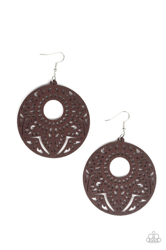 Mandala Mambo - Brown-Jewelry-Just Because Jewels, Paparazzi Accessories-Just Because Jewels