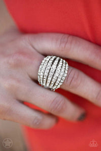 Blinding Brilliance - White-Jewelry-Just Because Jewels, Paparazzi Accessories-Just Because Jewels