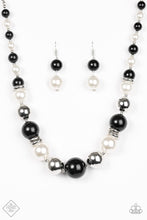 Load image into Gallery viewer, New York Nightlife - White/Black Necklace - Paparazzi Accessories-Jewelry-Just Because Jewels, Paparazzi Accessories-Just Because Jewels