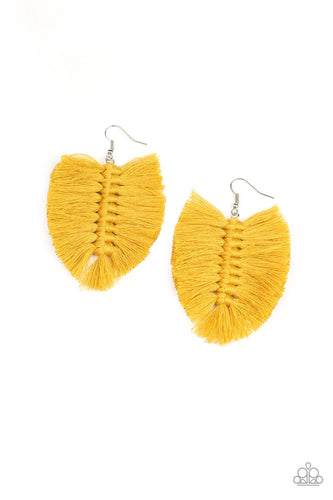 Knotted Native-Just Because Jewels, Paparazzi Accessories-Yellow-Just Because Jewels