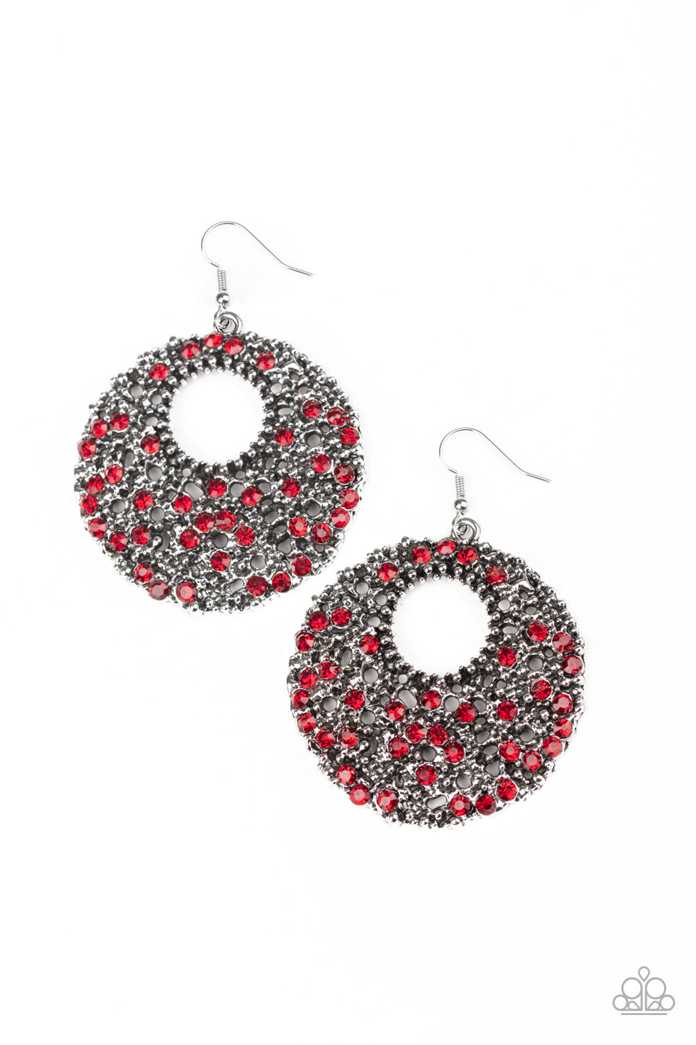 Starry Showcase - Red-Just Because Jewels, Paparazzi Accessories-Just Because Jewels