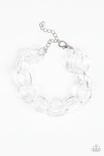 Ice Ice Baby - White-Just Because Jewels, Paparazzi Accessories-Just Because Jewels