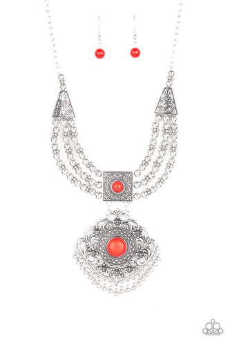 Santa Fe Solstice - Red-Just Because Jewels, Paparazzi Accessories-Just Because Jewels