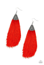 Load image into Gallery viewer, Tassel Temptress-Just Because Jewels, Paparazzi Accessories-Red-Just Because Jewels