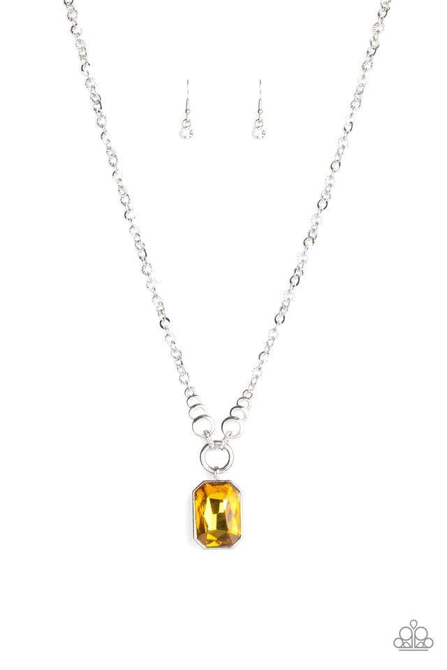 Queen Bling - Yellow-Just Because Jewels, Paparazzi Accessories-Just Because Jewels