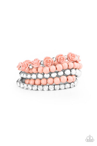 Rose Garden Grandeur - Pink-Just Because Jewels, Paparazzi Accessories-Just Because Jewels