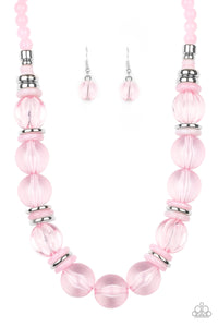 Bubbly Beauty - Pink-Jewelry-Just Because Jewels, Paparazzi Accessories-Just Because Jewels