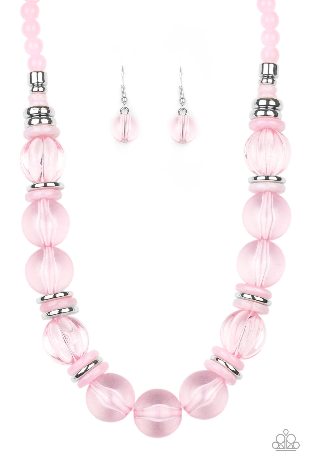 Bubbly Beauty - Pink-Jewelry-Just Because Jewels, Paparazzi Accessories-Just Because Jewels