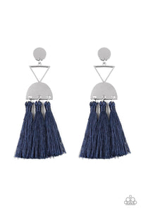 Tassel Trippin-Just Because Jewels, Paparazzi Accessories-Blue-Just Because Jewels