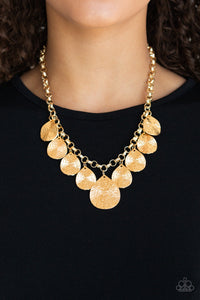 Texture Storm - Gold-Just Because Jewels, Paparazzi Accessories-Just Because Jewels