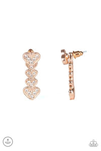 Heartthrob Twinkle-Just Because Jewels, Paparazzi Accessories-Rose Gold-Just Because Jewels