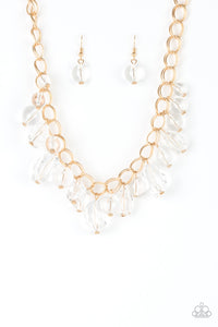 Gorgeously Globetrotter – Gold-Just Because Jewels, Paparazzi Accessories-Just Because Jewels