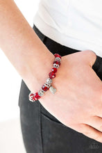 Load image into Gallery viewer, Right On The Romance - Red-Just Because Jewels, Paparazzi Accessories-Just Because Jewels