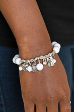 Load image into Gallery viewer, One True Love - White-Just Because Jewels, Paparazzi Accessories-Just Because Jewels