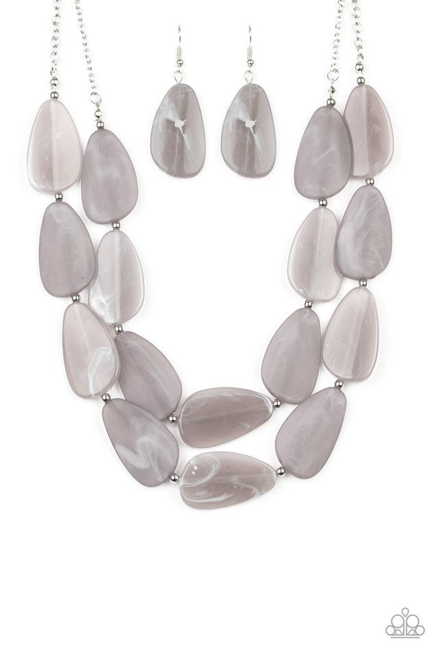 Colorfully Calming - Silver-Jewelry-Just Because Jewels, Paparazzi Accessories-Just Because Jewels