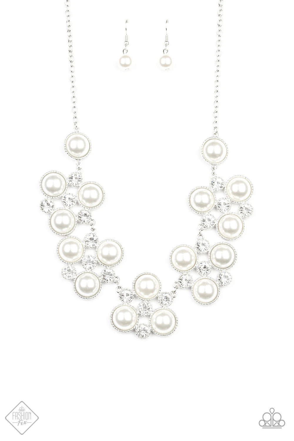 Night at the Symphony - White-Just Because Jewels, Paparazzi Accessories-Just Because Jewels