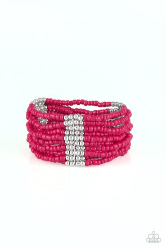 Outback Odyssey - Pink-Jewelry-Just Because Jewels, Paparazzi Accessories-Just Because Jewels