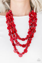 Load image into Gallery viewer, Barbados Bopper – Red Wood-Jewelry-Just Because Jewels, Paparazzi Accessories-Just Because Jewels