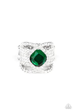 Load image into Gallery viewer, Triple Crown Twinkle - Green-Just Because Jewels, Paparazzi Accessories-Just Because Jewels